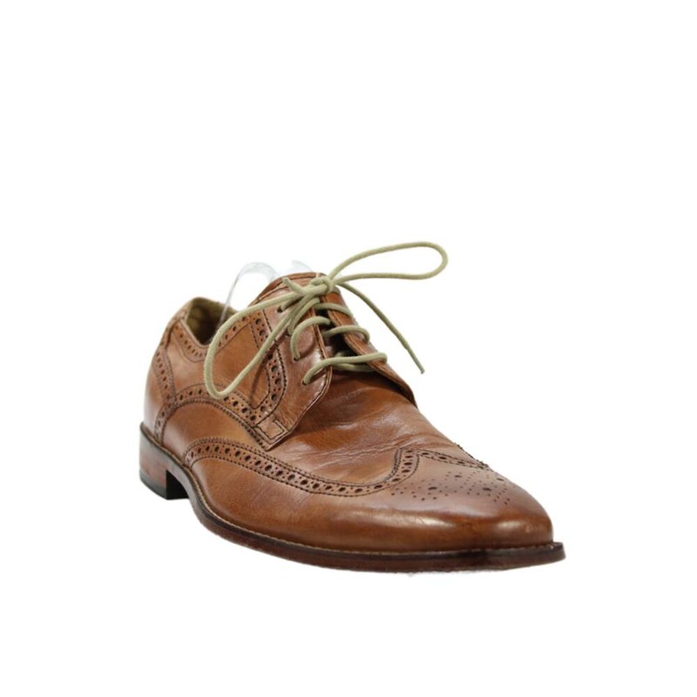 Cole Haan Mens Leather Lace Up Oxford Dress Shoes Brown Size 10.5 Medium